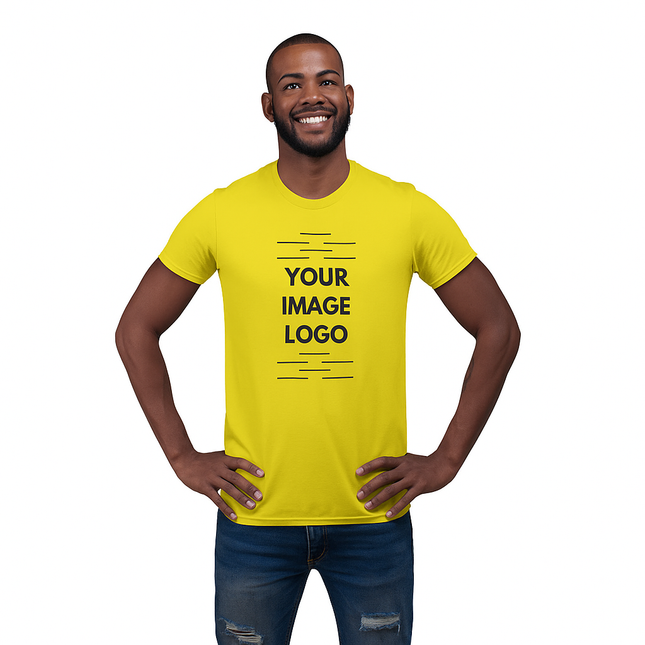 Custom T-Shirt Printing for Men - Customized & Personalized (Photo, Text, or Logo Print)