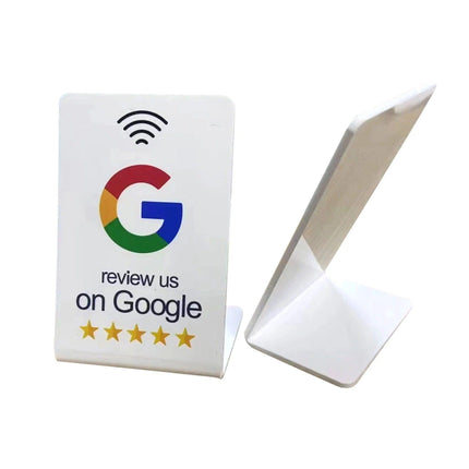 NFC Google Review Standee with QR Code for Instant Sharing - Kurmah