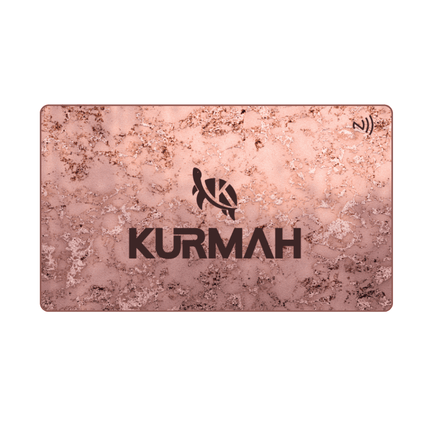 NFC Business Card by Kurmah | Pink Color Glitter Print - Kurmah