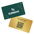 NFC Business Card by Kurmah | Green and Yellow with Golden Leaves - Kurmah