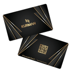 Kurmah NFC Digital Business Card India | Black Color with Golden Abstract - Kurmah